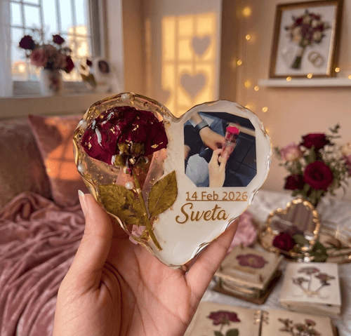 Valentine Day Rose Flower Preservation by Best Resin Artist Shilpa Amit Shrivastava